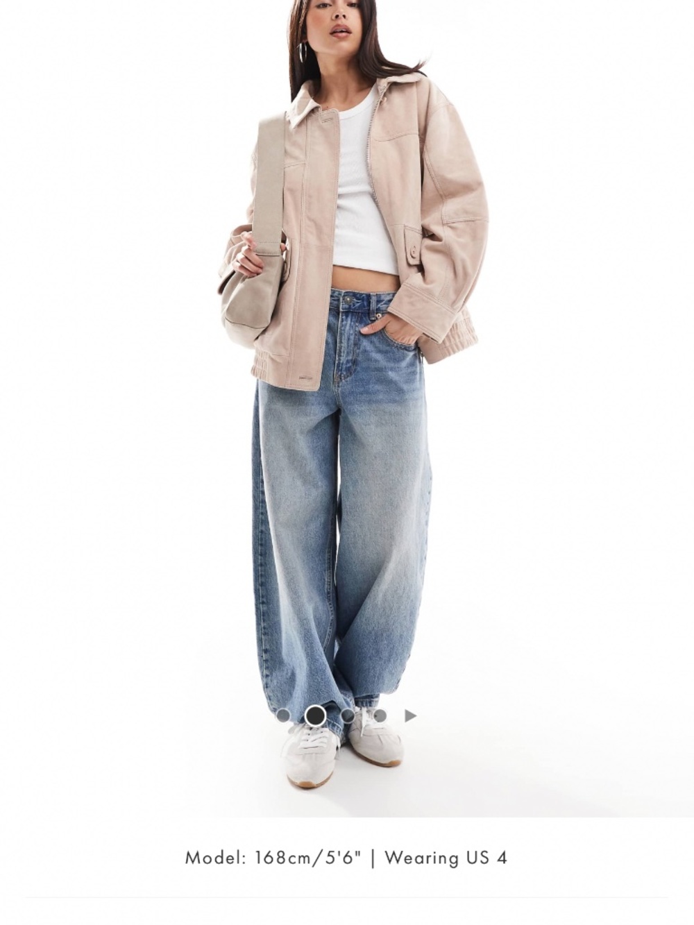 Suede bomber jacket by ASOS NWOT